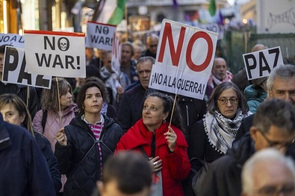 برگزاری تظاهرات گسترده ضد جنگ علیه ایران در اسپانیا