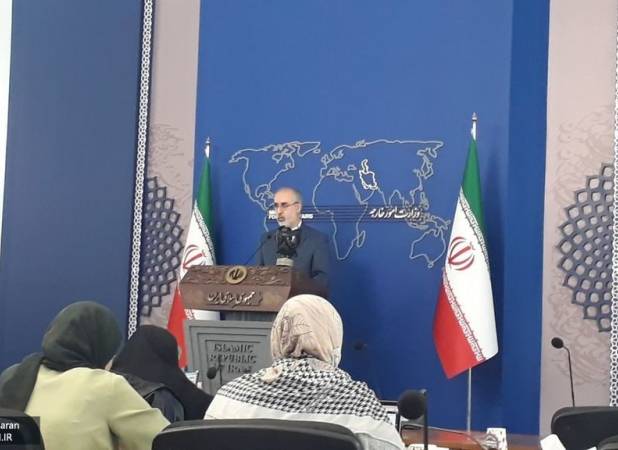 قاب جنجالی از نشست سخنگوی وزارت خارجه