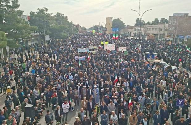 حماسه حضور مردم تربت‌جام در جشن ۴۷سالگی انقلاب