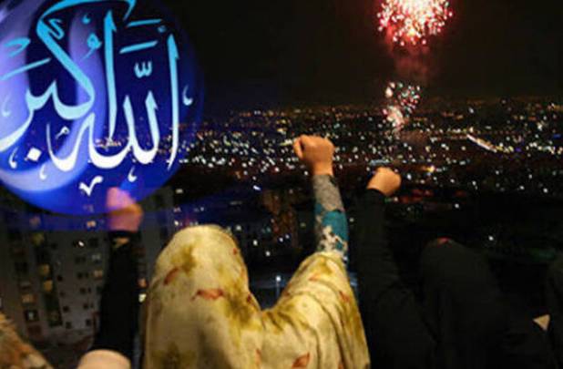 نوای«الله اکبر» از بام منازل مردم همدان طنین انداز شد