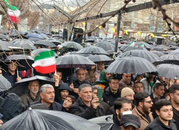 حضور سنندجی‌ها در راهپیمایی ۲۲ بهمن