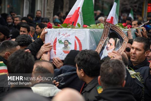 مراسم تشییع شهید برون در قلعه‌تل برگزار می‌شود