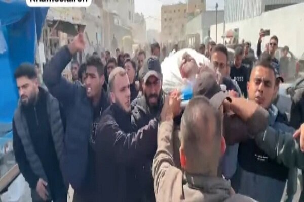 تشییع پیکر «سامی الدحدوح» فرمانده بارز جهاد اسلامی در غزه+فیلم