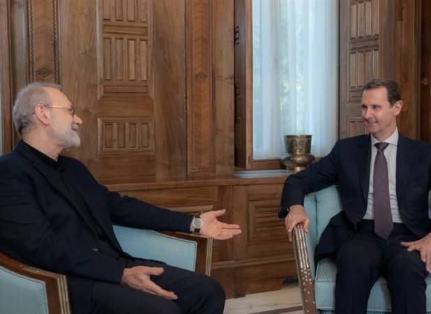 لاریجانی با بشار اسد دیدار کرد