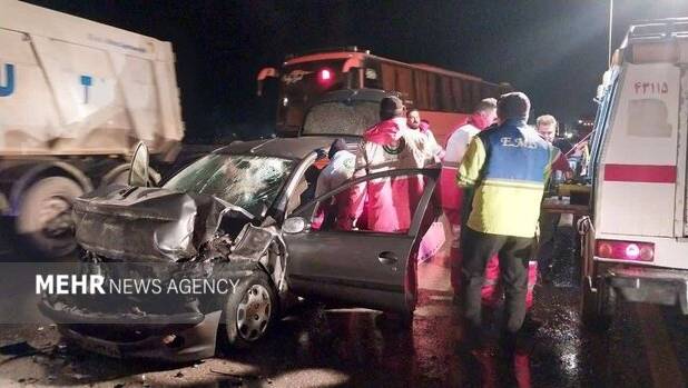 تصادف در محور گرمسار یک کشته بر جای گذاشت