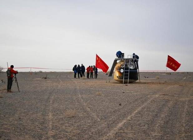 کپسول چینی بدون سرنشین به زمین بازگشت