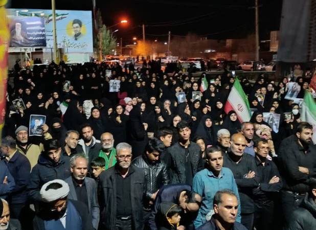 ایران در سوگ رهبر شهید؛ تجمع عاشورایی مردم بهاباد در فراق رهبری
