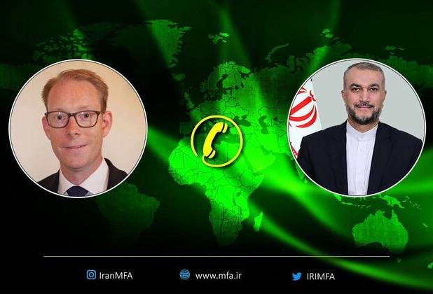 تماس تلفنی وزیرخارجه سوئد با امیرعبداللهیان
