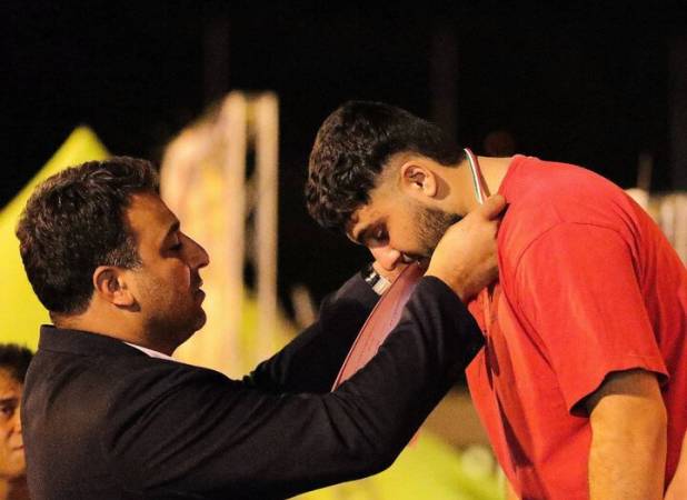 ورزشکار خراسان شمالی نایب‌قهرمان پرتاب وزنه جایزه بزرگ بوشهر شد