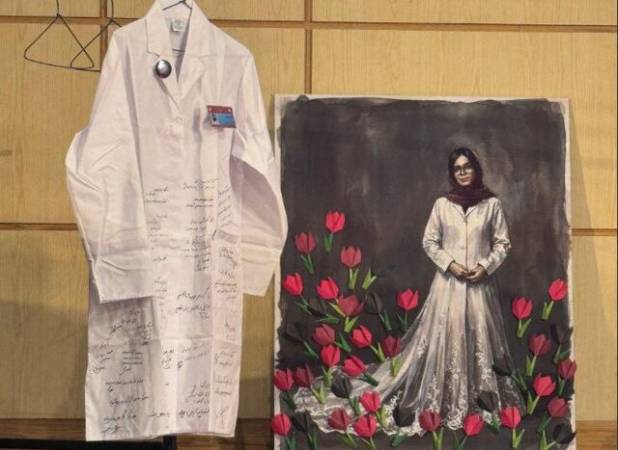 مراسم چهلم «آیدا حیدری» در دانشگاه تهران برگزار شد