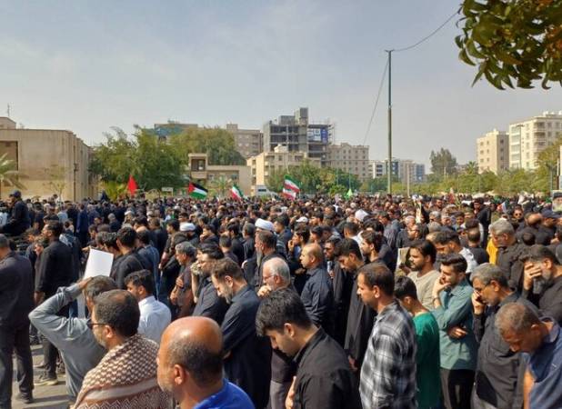 عزاداری مردم رودان برای رهبر شهید انقلاب
