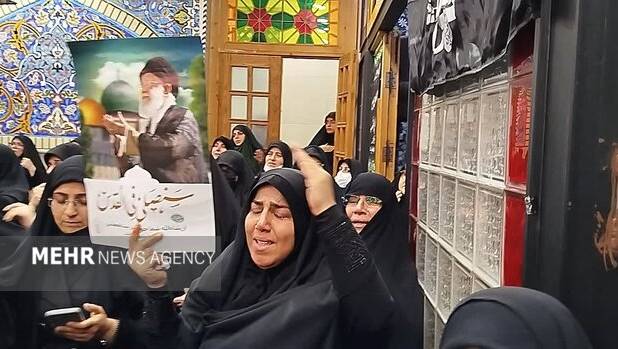 اقامه عزای مردم آستانه اشرفیه در شب پنجم سوگ رهبر شهید