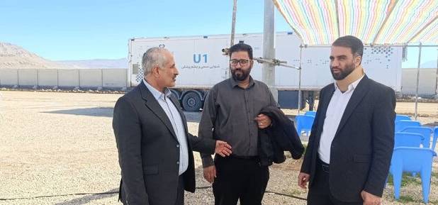 استقرار بیمارستان سیار «برکت» در رومشکان