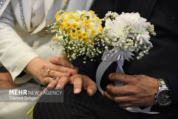 پیوند آسمانی ۱۵۰۰ زوج دانشجو در حرم مطهر امام رضا(ع)