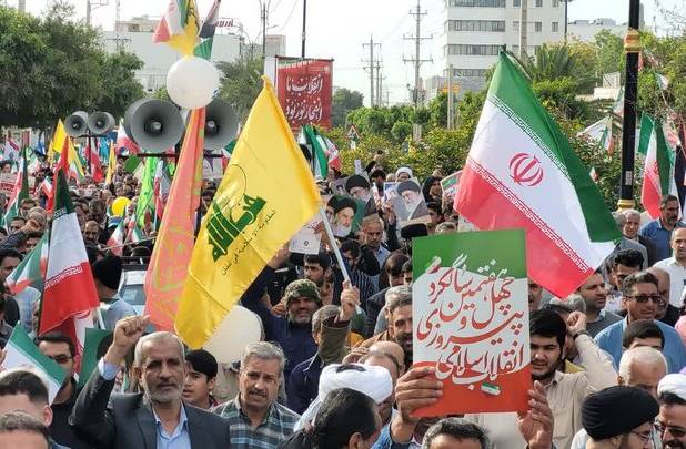 تصاویر هوایی راهپیمایی ۲۲ بهمن ۱۴۰۴ در کرمانشاه