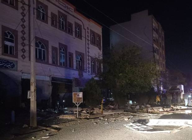 انفجار بر اثر نشت گاز در حسینیه ارشاد همدان