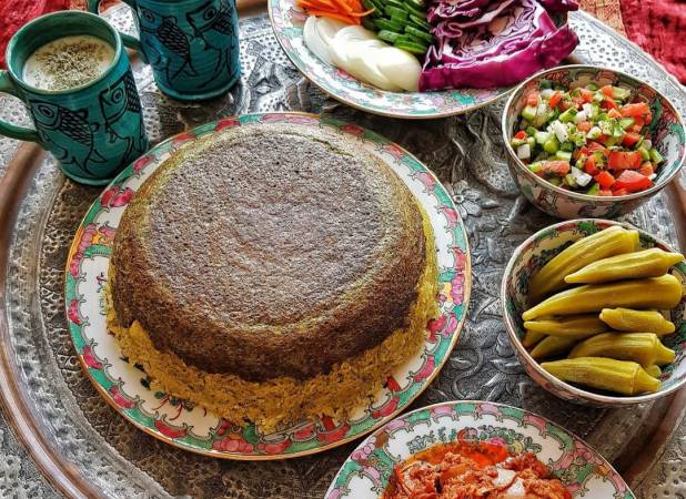 طرز تهیه ته چین کوکو سبزی؛ خوشمزه و متفاوت