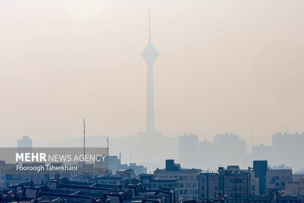 هوای تهران آلوده و وضعیت نارنجی است