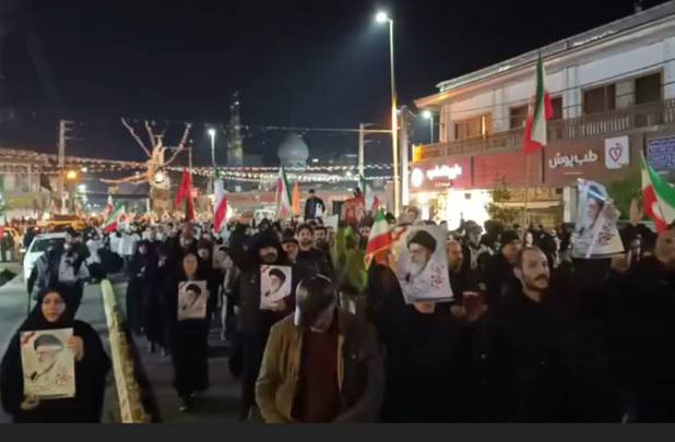 تداوم اجتماع شبانه مردم مازندران در خون‌خواهی رهبر شهید