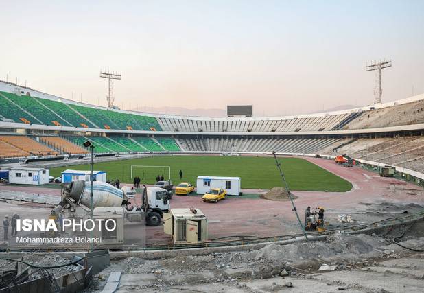 ورزشگاه آزادی اواخر تیر به بهره‌برداری می‌رسد/ چمن باید تغییر کند