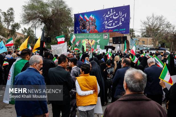 خروشی که انتها نداشت؛ خیابان های خوزستان در دریای جمعیت گم شدند