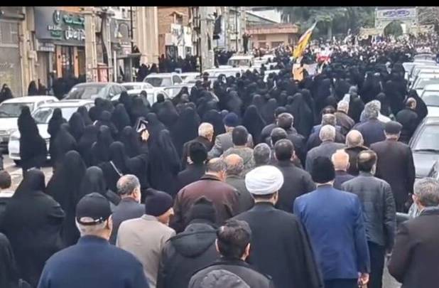 دسته روی مردم بهشهر در فراق رهبر شهید