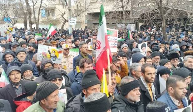 آغاز مراسم راهپیمایی ۲۲ بهمن در اردبیل