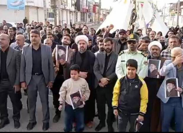 راهپیمایی مردم فهرج در محکومیت جنایات آمریکا و اسرائیل