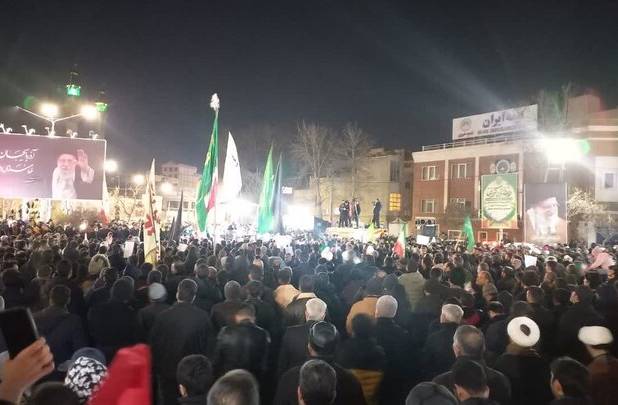 خروش حماسی خوی در سوگ رهبر شهید