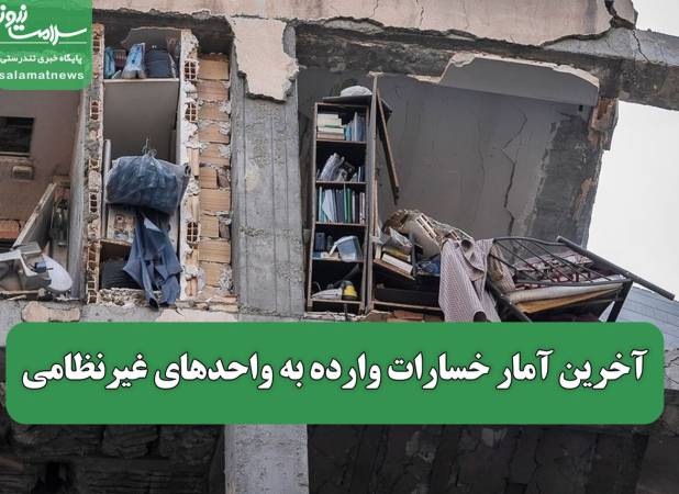 آخرین آمار خسارات وارده به واحدهای غیرنظامی