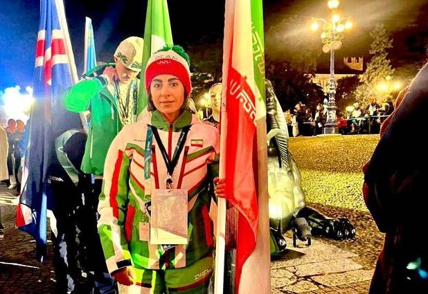 برگزاری اختتامیه المپیک زمستانی ۲۰۲۶/صدف ساوه شمشکی پرچمدار شد