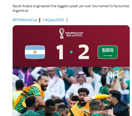 واکنش AFC و فیفا به شگفتی‌سازی عربستان