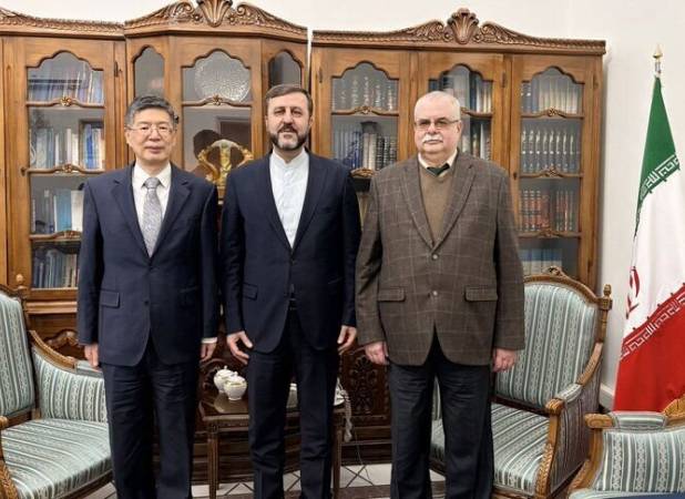 رایزنی و تبادل نظر سفرای چین و روسیه با غریب آبادی