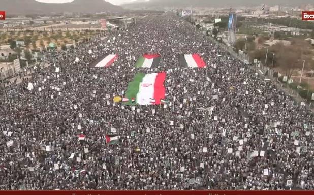 راهپیمایی میلیونی یمنی ها در حمایت از ایران و فلسطین