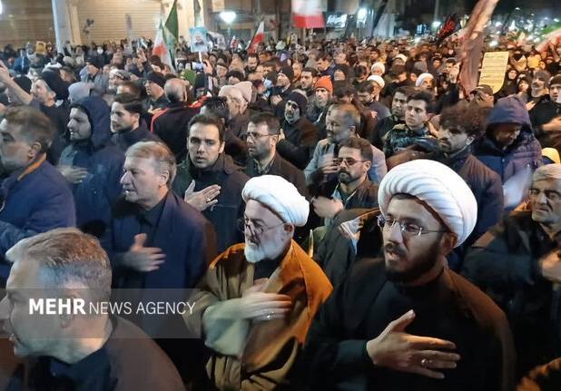 هشتمین تجمع بزرگ مردم شاهرود در سوگواری رهبر شهید