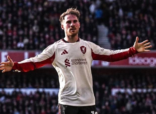 برتری لیورپول با گل دقیقه ۷+۹۰ مک‌آلیستر!