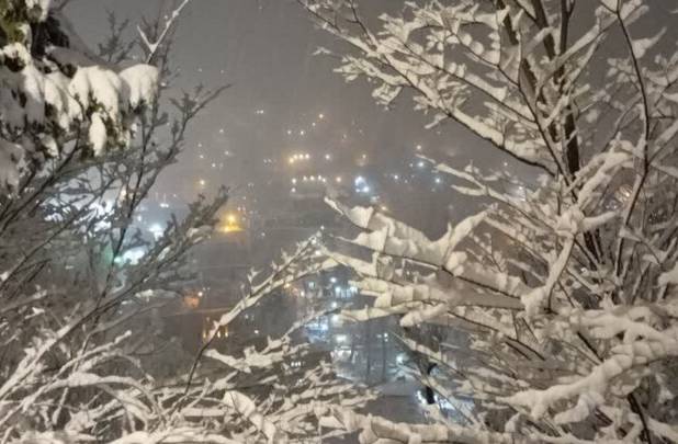 بارش برف و باران در لرستان