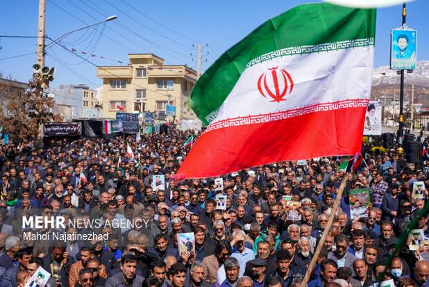 اطلاعیه راهپیمایی مردم زاهدان در سوگ رهبر شهید و حمایت از نیروهای مسلح