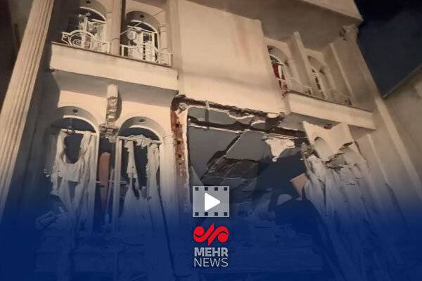 گزارش خبرنگار مهر از اصابت پرتابه دشمن به مناطق مسکونی شمال غرب تهران