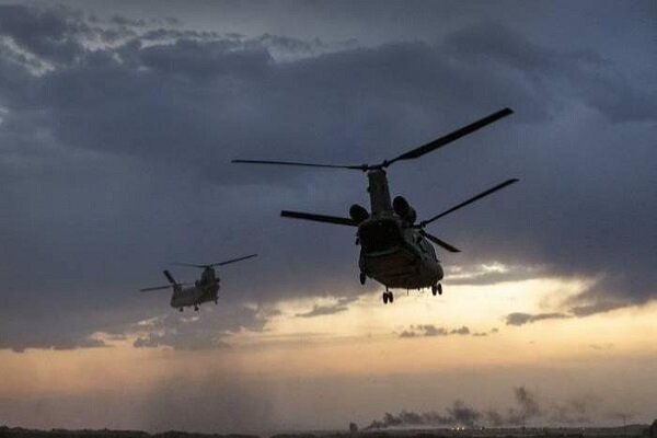 پرواز جنگنده‌های ائتلاف آمریکایی بر فراز مناطق درگیری در شمال سوریه