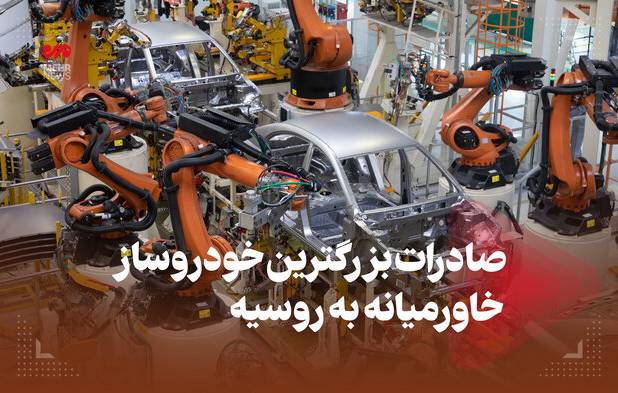 صادرات بزرگترین خودروساز خاورمیانه به روسیه