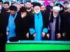 اقامه نماز بر پیکر رهبر شهید توسط آیت‌الله سیدمصطفی خامنه‌ای +فیلم