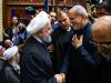 دیدار پزشکیان و روحانی در مراسم ختم احمد ناطق نوری +عکس