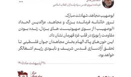 پیام سردار قاآنی در پی شهادت عزالدین الحداد