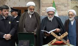 رونمایی از دستخط رهبر شهید انقلاب بر نسخه خطی نفیس قرآن مجید