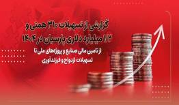 تسهیلات ۳۱۰ همتی و ۱.۲ میلیارد دلاری پارسیان