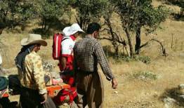 نجات کوهنورد حادثه‌دیده در ارتفاعات سیاه‌کوه دهلران