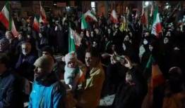 رجزخوانی کودک بیجاری در اجتماع مردمی بزرگداشت چهلم رهبر شهید