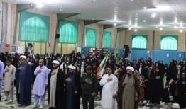 حضور پرشور دختران دلگانی در جشن کریمه اهلبیت(س) و پویش «جانفدا»