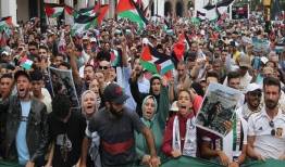 تظاهرات مراکشی‌ها در حمایت از اسرای فلسطینی و مسجدالاقصی
